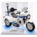 12V Kids Ride On Police Motorcycle Tricycle Motorbike with Siren Lights, Walkie Talkie